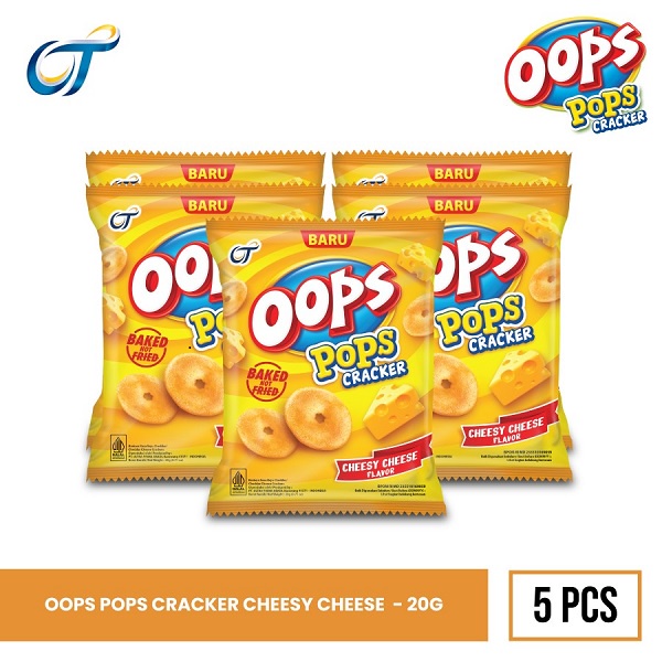 

OOPS POPS CRACKER CHEESY CHEESE 20GR - ISI 5 PCS