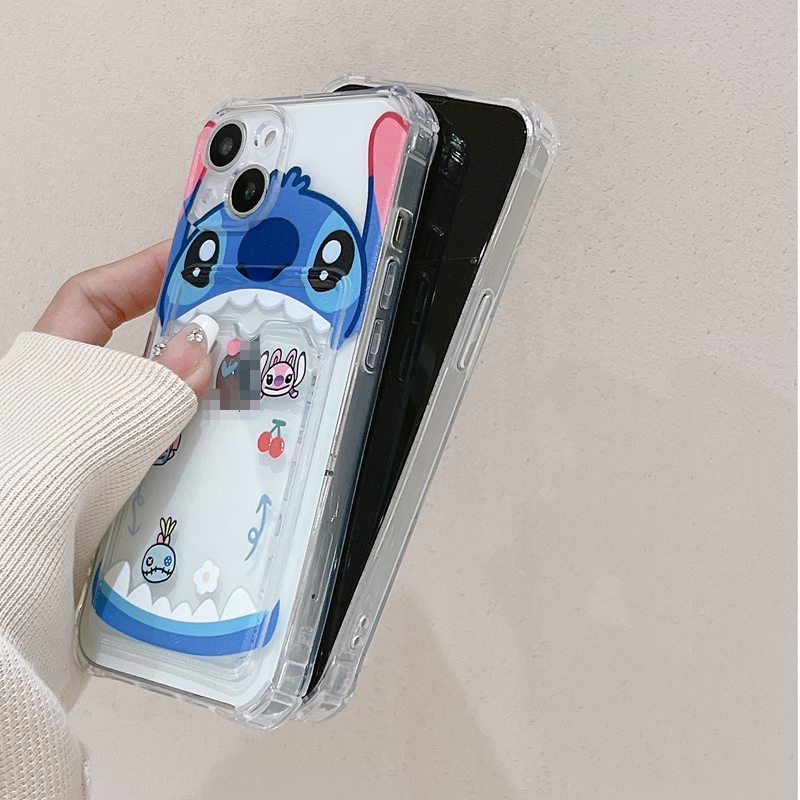 Card Case Lovely Stitch Soft Case HP iP iPhone 14 13 12 11 Pro X XS XR Max 7 8 + Plus FTD Casing Apple