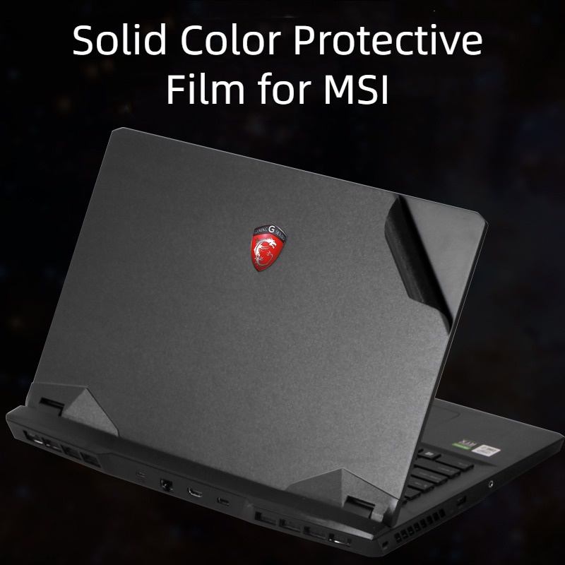 Film Pelindung Untuk MSI GF66 Stiker Komputer GP66 Warna Solid Kulit Modern 15film Laptop GV62 Pelindung Matte Black Cover GF63 Protective Silver Film