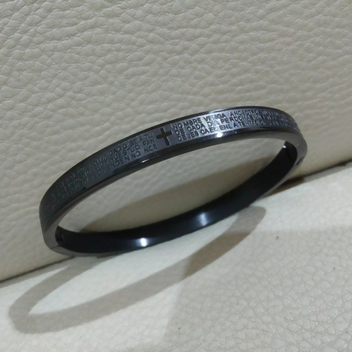 Gelang Titanium Doa Bapa Kami - SILVER