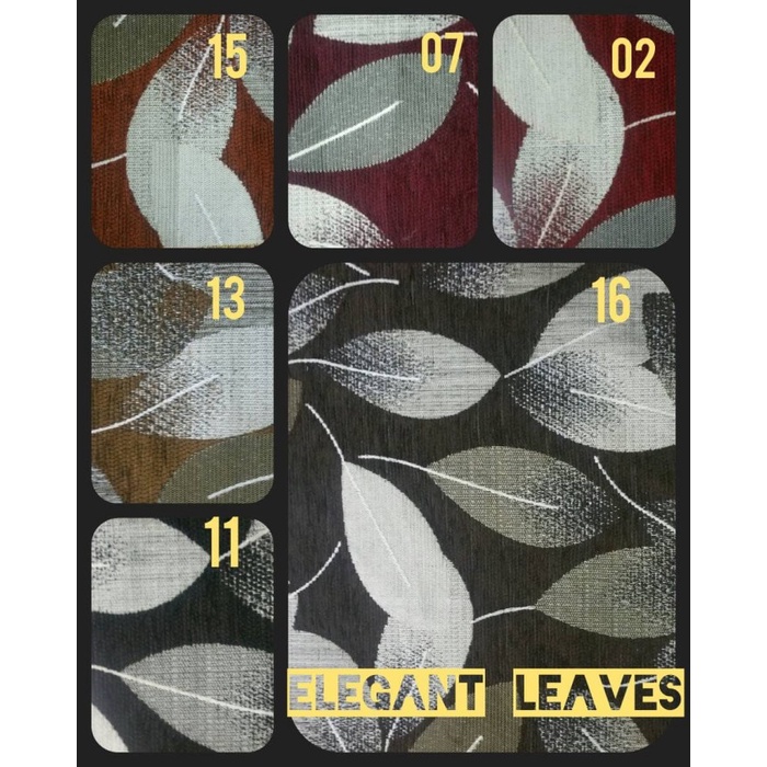 [BJ] KAIN SOFA / KURSI REGATTA MOTIF DAUN - ELEGANT LEAVES
