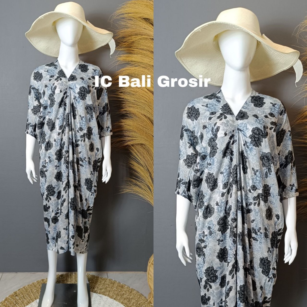 DRESS KAFTAN MOTIF MAWAR BESAR DKF001