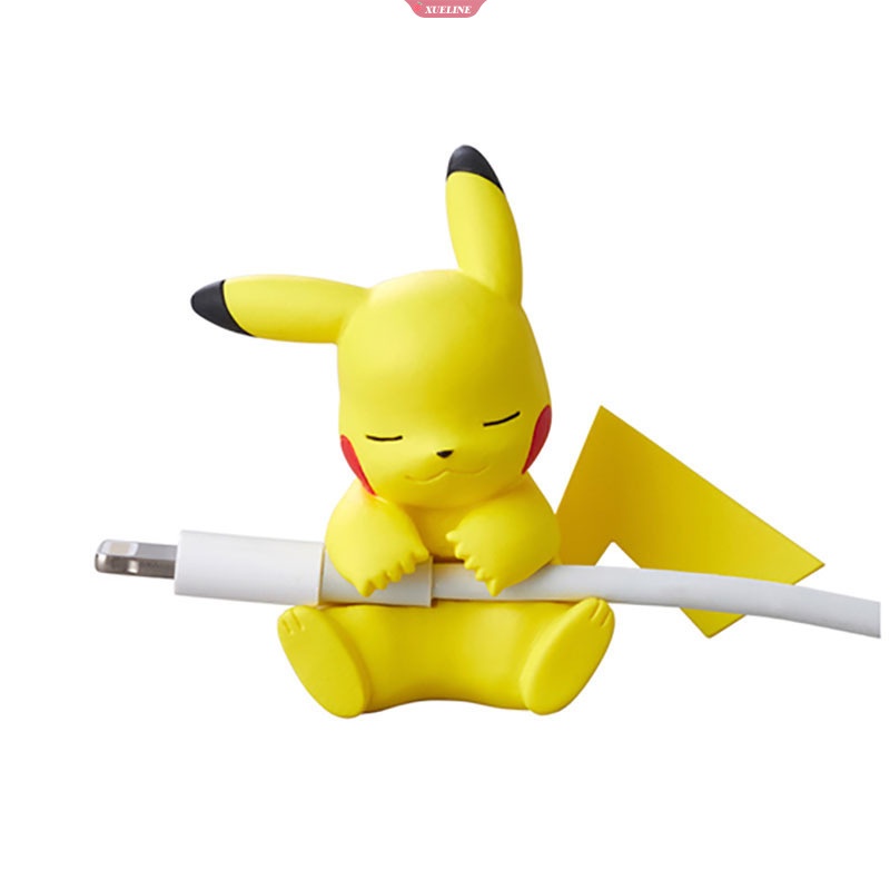 Untuk Pikachu Lucu Kartun Ponsel Kabel Data Organizer Pelindung Lengan Pengisian Kabel Anti Putus Pelindung Manajemen Kabel [ZXL]