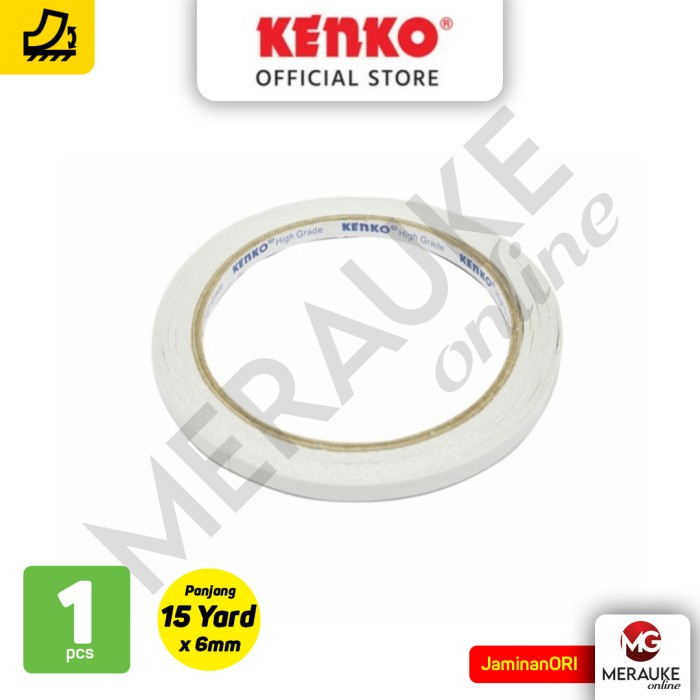 

Double Tape KENKO ¼ inch / 6 mm x 15 Yard Blue Core