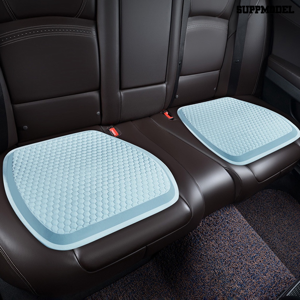 [SM] Bantal Kursi Kain Sarang Lebah Bernapas Mendukung Dekompresi Rebound Lambat Es Sutra Gel Car Seat Cushion Aksesoris Mobil