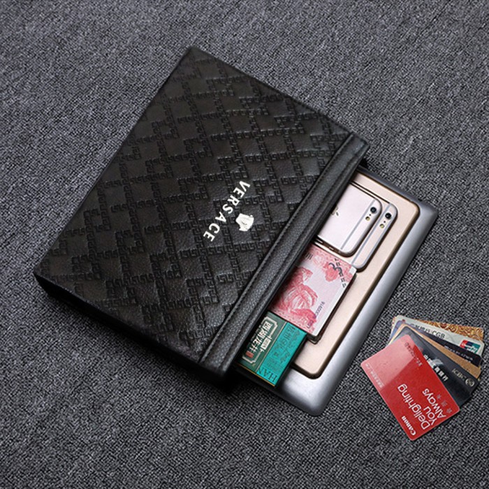 Tas Tangan Kulit Pria Wanita Business Clutch Import Hand Bag Dompet Kartu