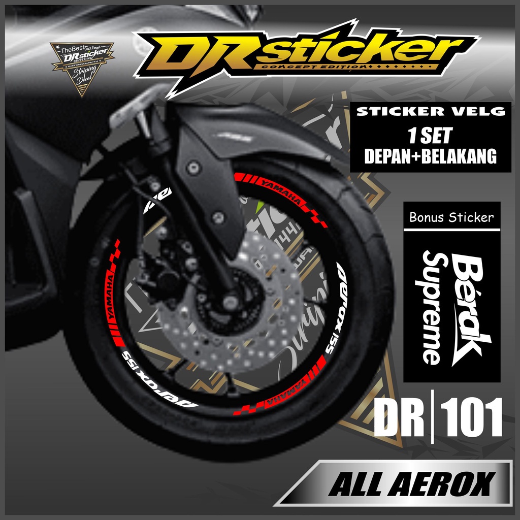 Sticker Velg - Cutting Velg Sticker Cutting Velg Motor AEROX