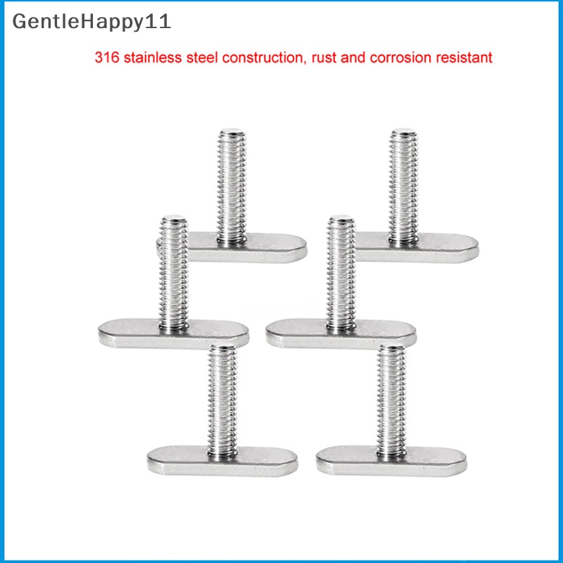 Gentlehappy Drat Rel Kayak/Track M5/M6 Sekrup Mur Baut Slot T Pengganti Gear Bolt id