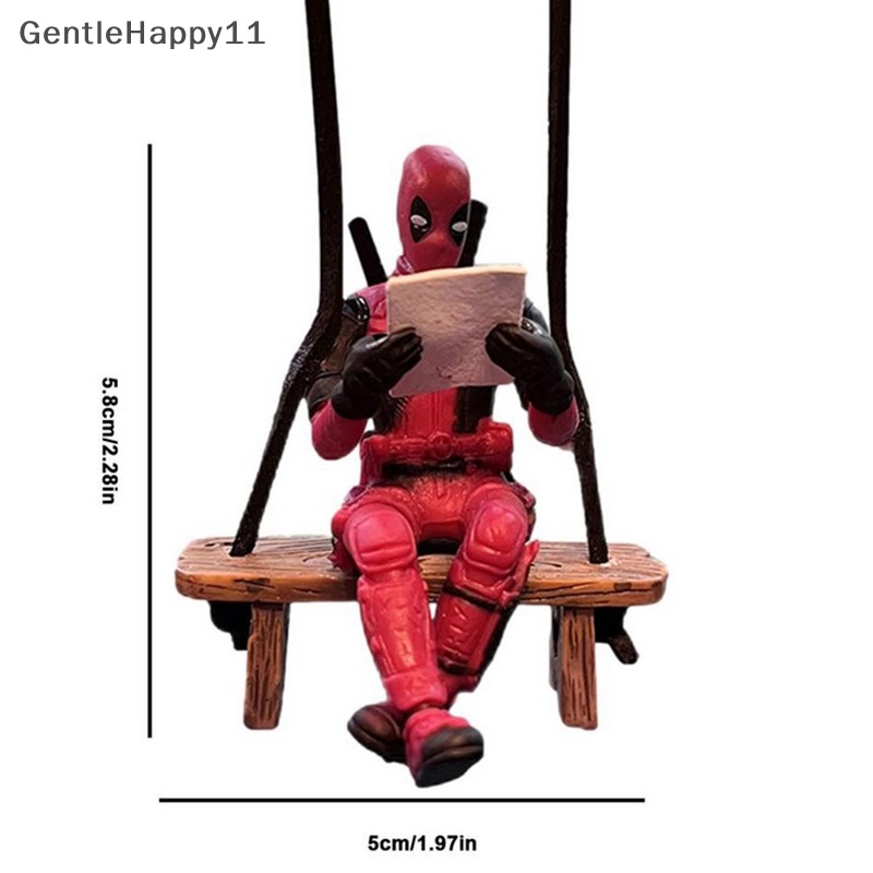 Gentlehappy Dekorasi Interior Mobil Figure Deadpool Center Console Spion Decor id