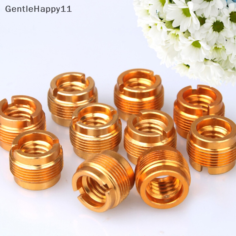 Gentlehappy 5Pcs /Set Mikrofon Mic Sekrup Klip Drat Adaptor3 /8&quot; Ke5 /8&quot; Konektor Golden id