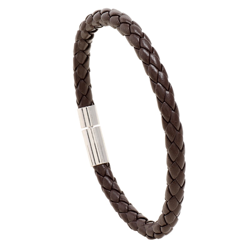 [FRA] Pu Braided Leather Bracelet Hand Decoration Gaya Korea Kasual Semua Pertandingan Perhiasan Siswa