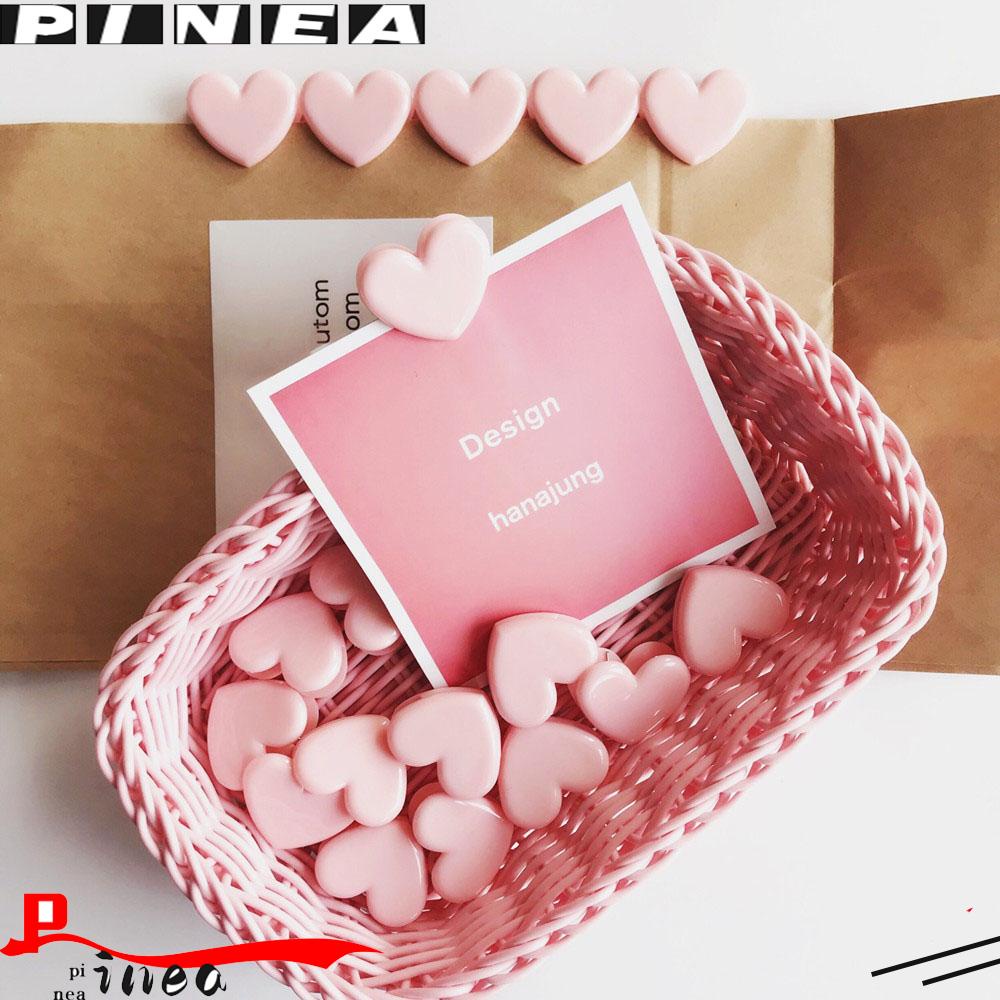 Nanas 10 /15 /20PCS Klip Pengikat Lucu Mini Warna Pink Plastik Catatan Surat Folder