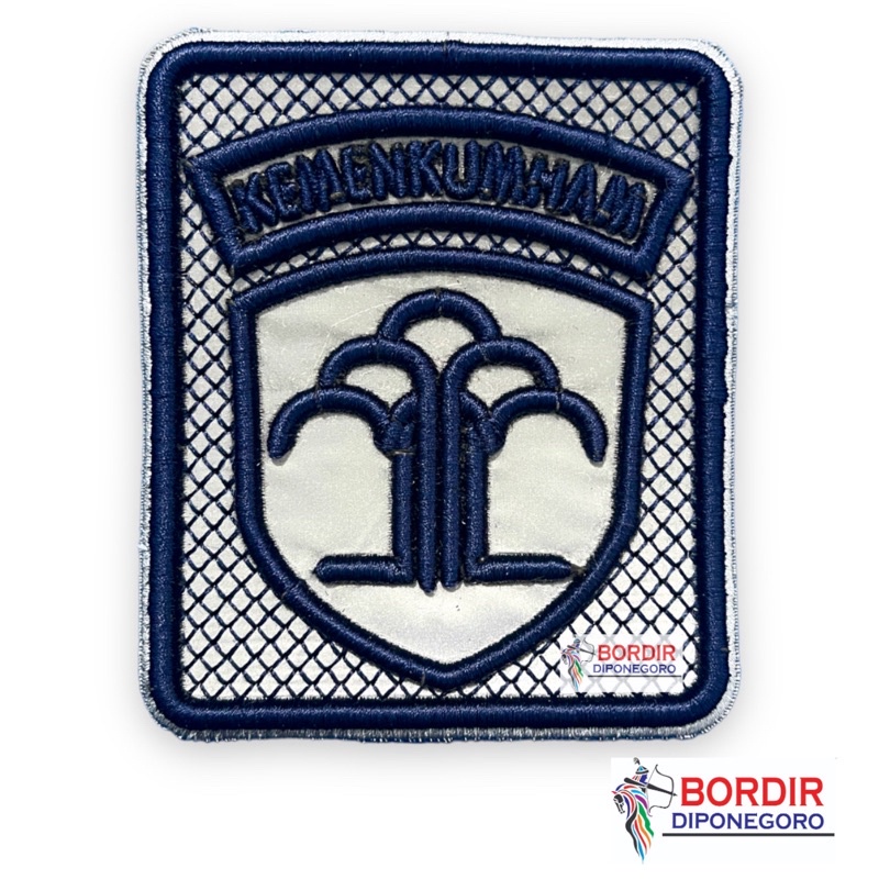 Bordir BORDIR KEMENKUMHAM | ATRIBUT KEMENKUMHAM | TACTICAL KEMENKUMHAM TIMBUL | CUSTOM BORDIR LOGO D