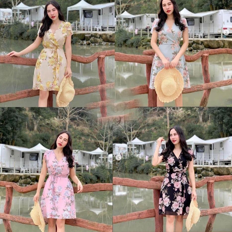 KC - Tania Flower Dress - Gaun Wanita Motif Bunga