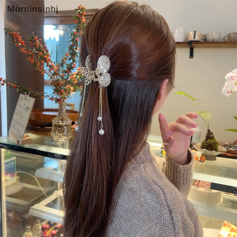 Mornin 1Pc Cherry Rumbai Jepit Rambut Berlian Imitasi Hair Clip Woman Hair Claw Perhiasan Aksesoris Rambut Peri Hiasan Kepala id