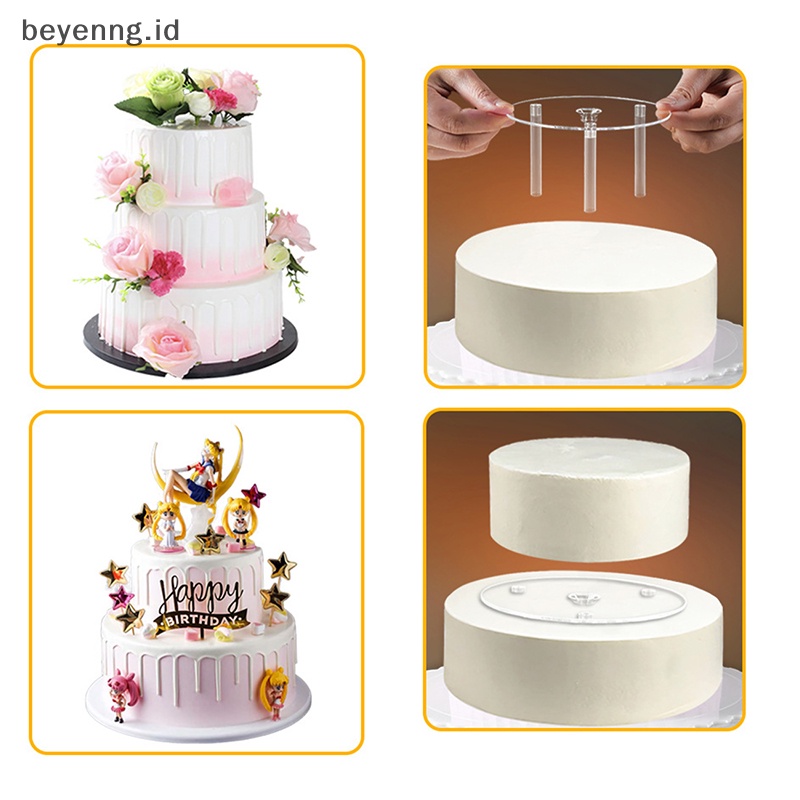 Beyen Multi-layer Cake Support Set Frame Stand Kue Praktis Round Dessert Support ID