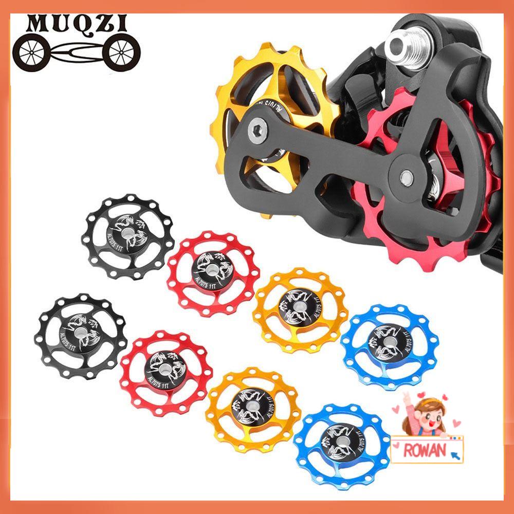 R-FLOWER Pulley Bearings Part Anti Air Debu-Bukti Derailleur Belakang Pulley Roda Pemandu Sepeda Jalan Gunung