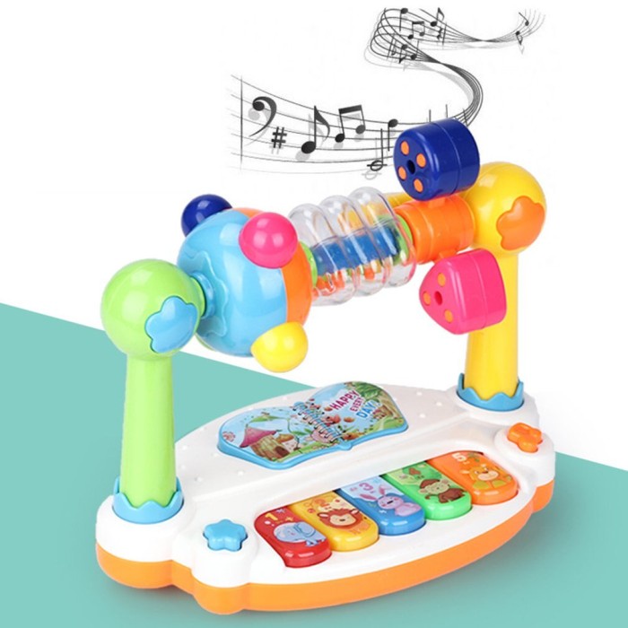 Mainan Edukasi Musikal Bayi Sensory Motorik Kado 6 7 8 9 10 11 Bulan - PIANO BABY
