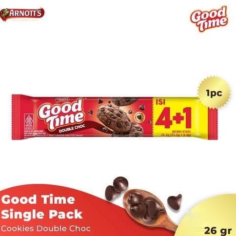 

ARNOTT'S Good Time Double Choc KEMASAN BARU 26 Gr ORIGINAL