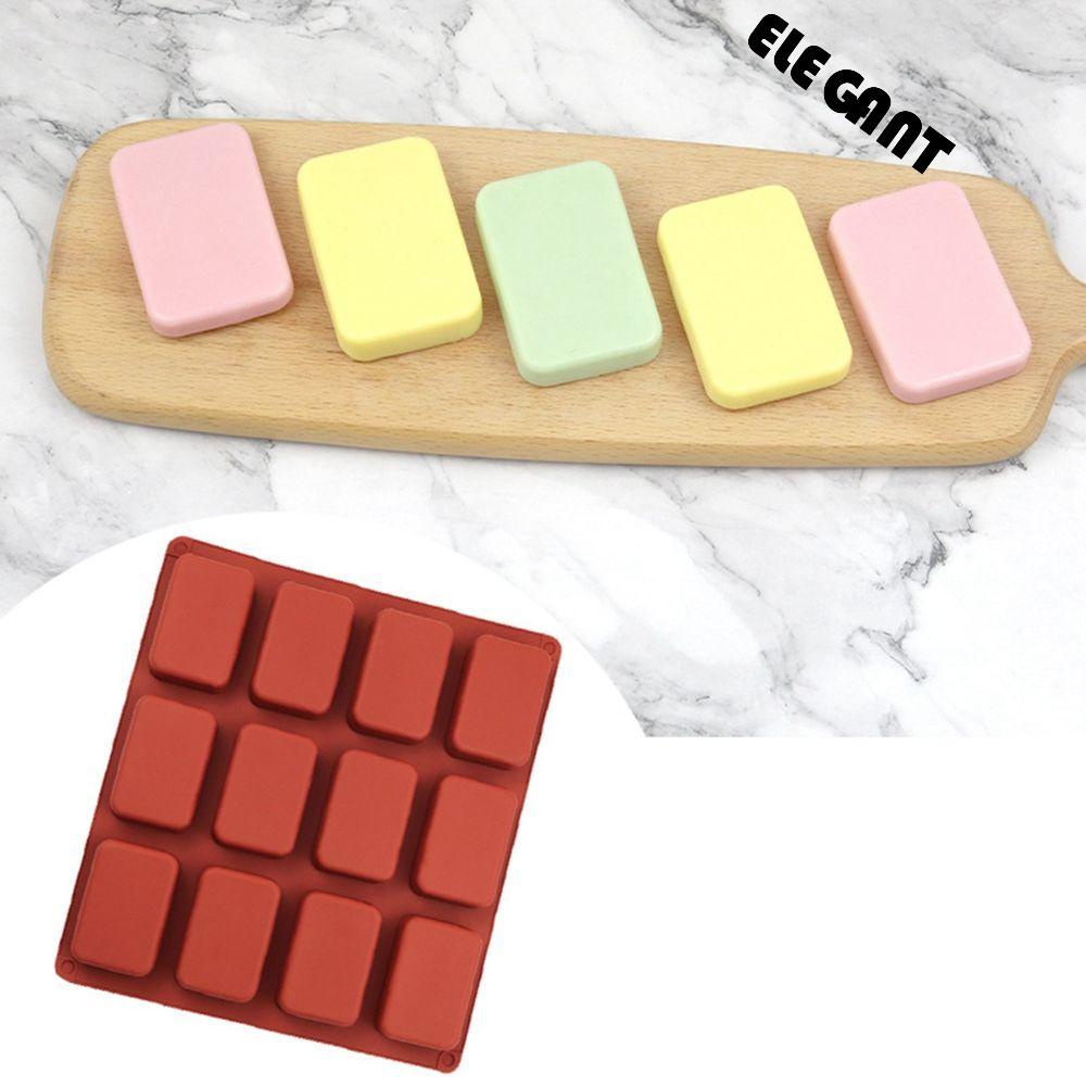 【 ELEGANT 】 Loyang Brownies Silikon Mini DIY Loyang Roti Dekorasi Kue Untuk Dapur Baking Kitchen Bakeware Cetakan Kue