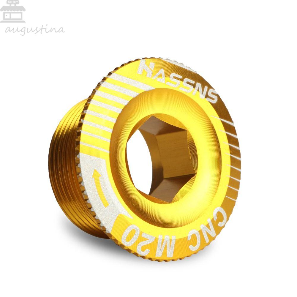 AUGUSTINA Sepeda Engkol Lengan Memperbaiki Baut MTB Aluminium Alloy Penutup Debu Bawah Bracket Engkol Lengan Memperbaiki Baut Crankset Mur Sepeda Engkol Chainring Baut Sepeda Engkol Penutup Sekrup