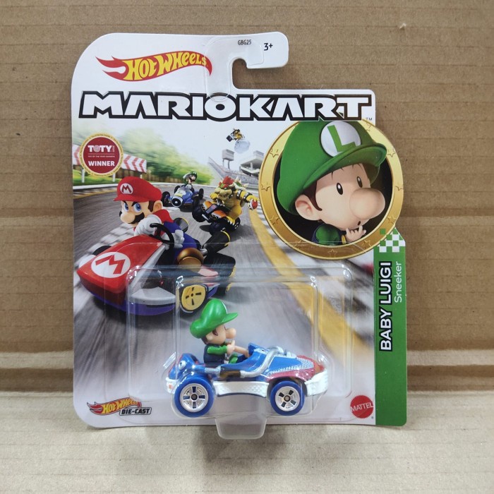 Hotwheels Mario Kart Baby Luigi Sneeker NEW