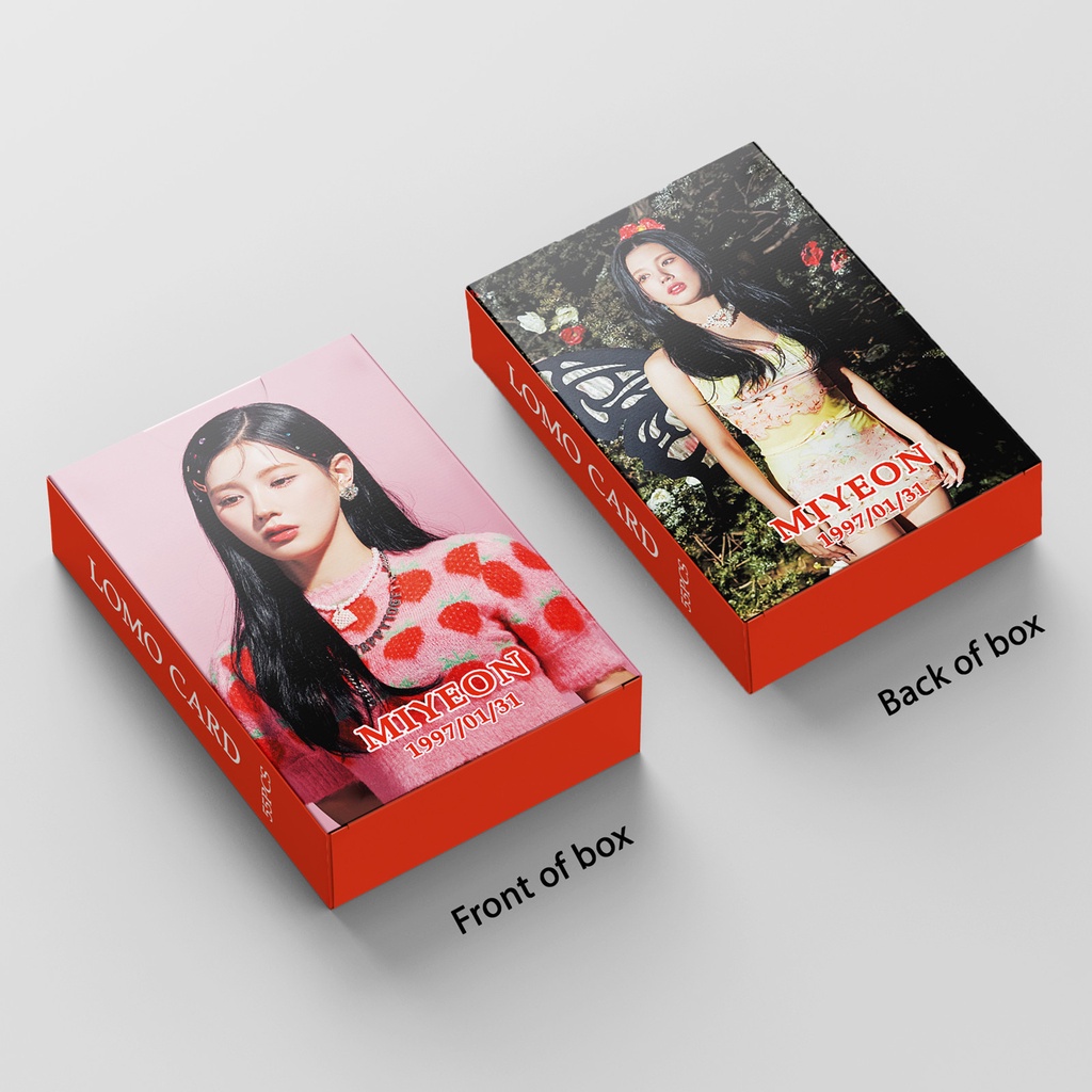 55pcs /box MIYEON (G)I-DLE Photocards Album I FEEL Lomo Cards GIDLE Kpop Postcards