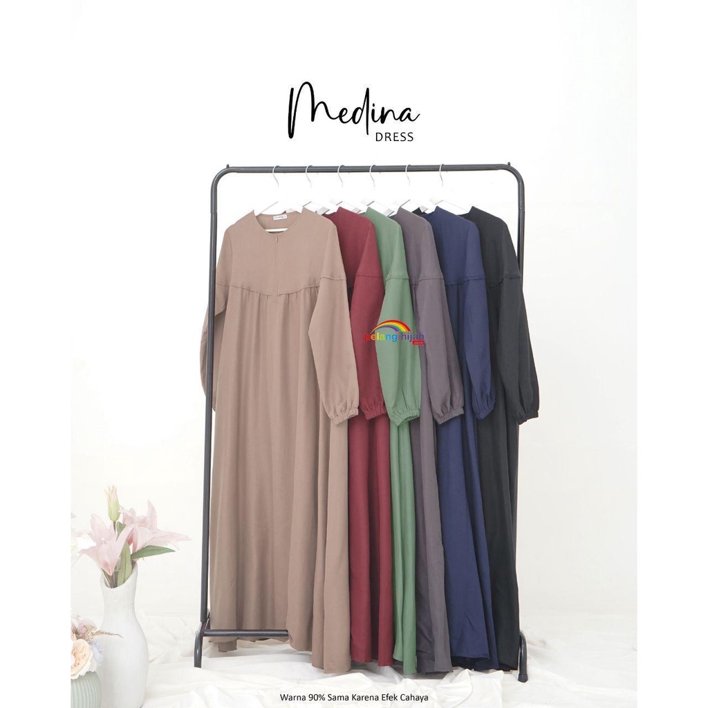 Medina Dress/ gamis Medina by Pelangi Hijab PH | busui friendly |