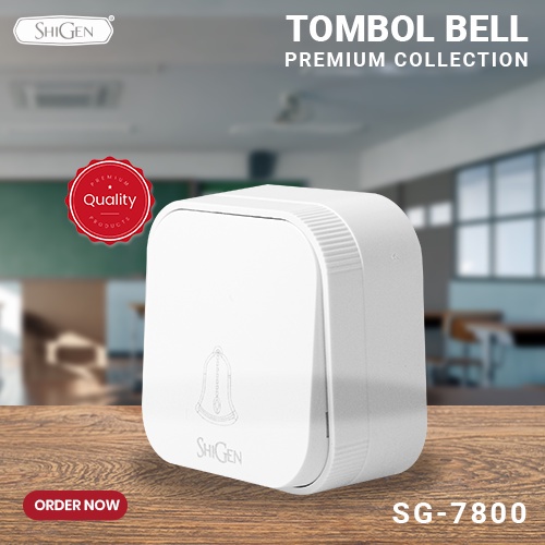 Tombol Bell Rumah / Tombol Bell Kabel / Tombol Bell Sekolah / Tombol Bell Pabrik / Knob Bell / SG-7800