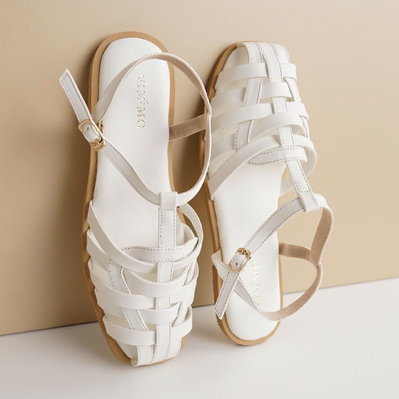 Vimemo Niki - Sandals Vintage Sandal Anyam Minimalist