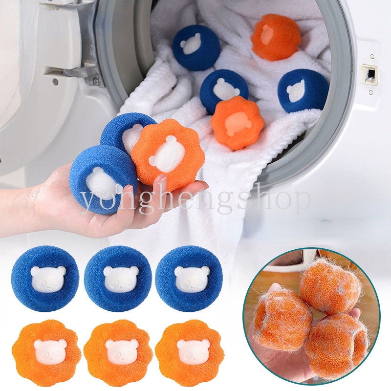 1/5pcs Mesin Cuci Magic Laundry Ball Reusable Pakaian Alat Pembersih Bulu Lint Catcher Pet Hair Remover Pakaian Bola Pencuci Anti Kusut Aksesori Kamar Mandi