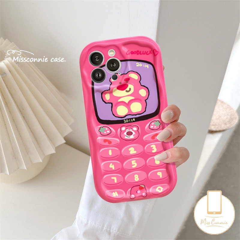 IPHONE Case Pasangan Toy Story Kartun Kompatibel Untuk Iphone11Xr 7Plus 11 14 13 12 Pro MAX XS X Max6 8 6S 7 Plus Se2020 Cute Strawberry Bear Manyo Crocodile Doraemon Phone Button Cover