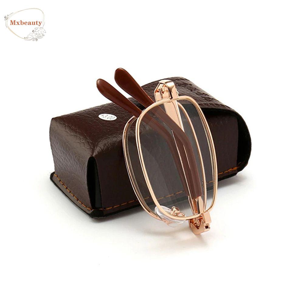 MXBEAUTY Kacamata Baca Lipat Pria Wanita Vision Care Travel Reading Magnifying Foldable Presbyopic Eyewear
