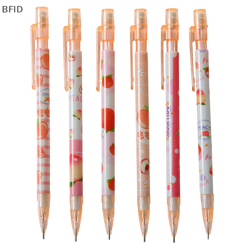 [BFID] 2pcs 0.5mm Cute Honey Peach Press Pensil Mekanik Otomatis Perlengkapan Kantor Sekolah Hadiah Alat Tulis Siswa [ID]