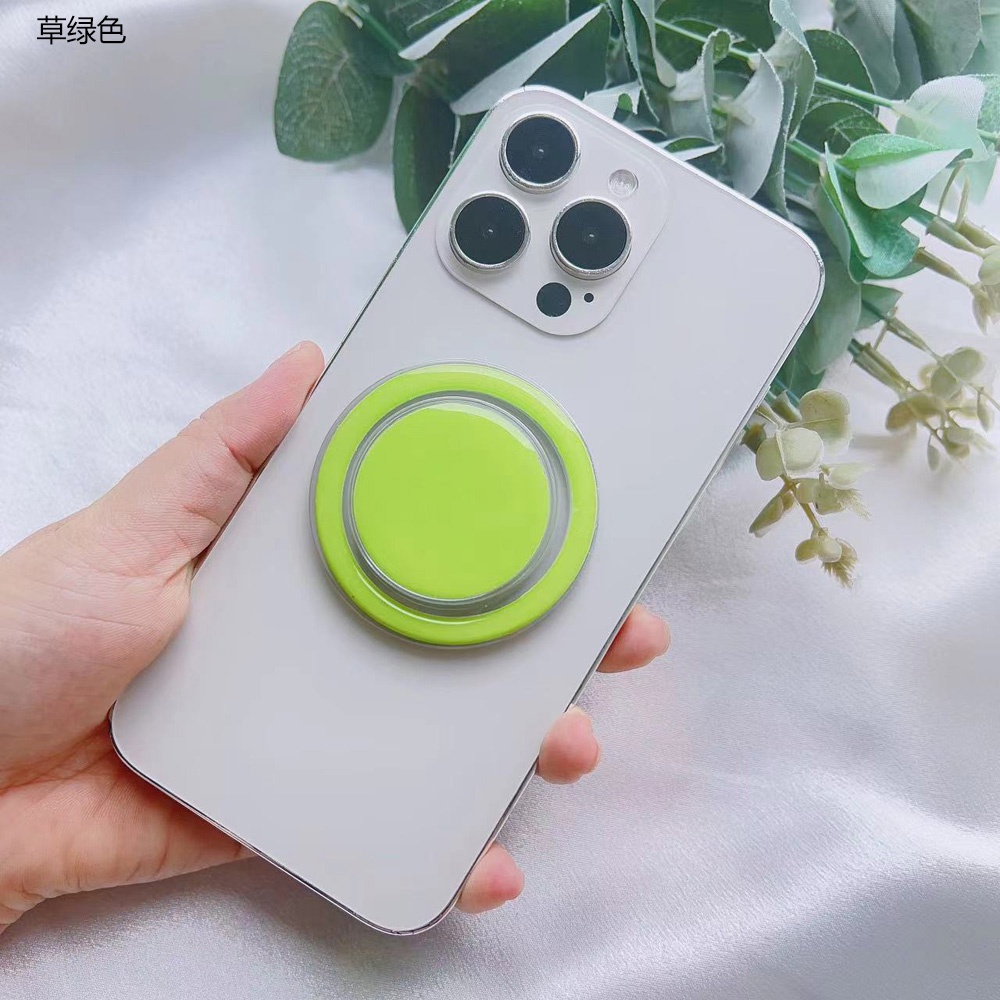 Macaron Candy Color Magnetic Suction Bracket Air Bag Telescopic Braket Ponsel Desktop Phone Grips