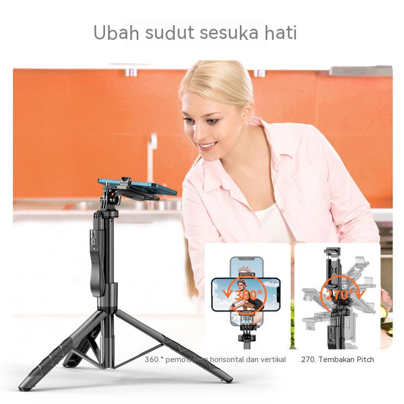 L16 Tripod Bluetooth Selfie Stick Remote Tripod HP Kamera DSLR Tongsis 1530MM dengan 1/4 Adaptor