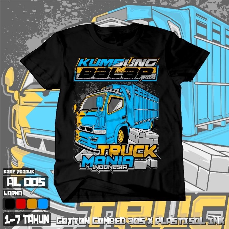 kaos truk oleng anak usia 2_7 tahun baju kaos anak lakilaki murah