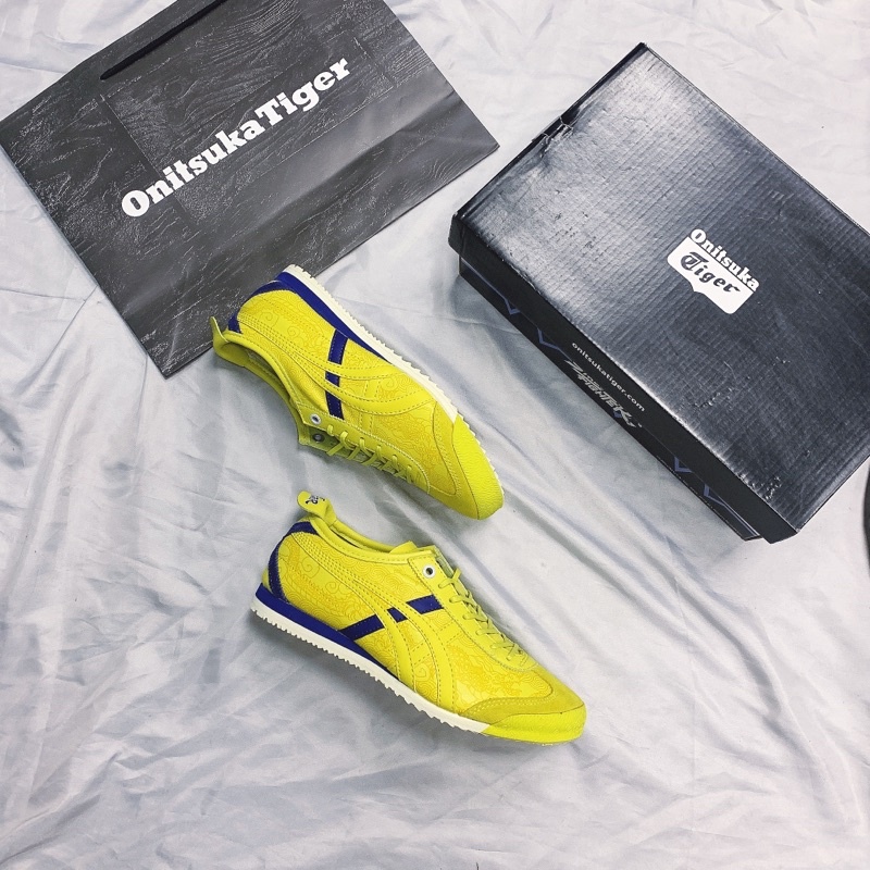 Sepatu Onitsuka Tiger Mexico 66 Street Fighter Chun Li Yellow Free Paperbag