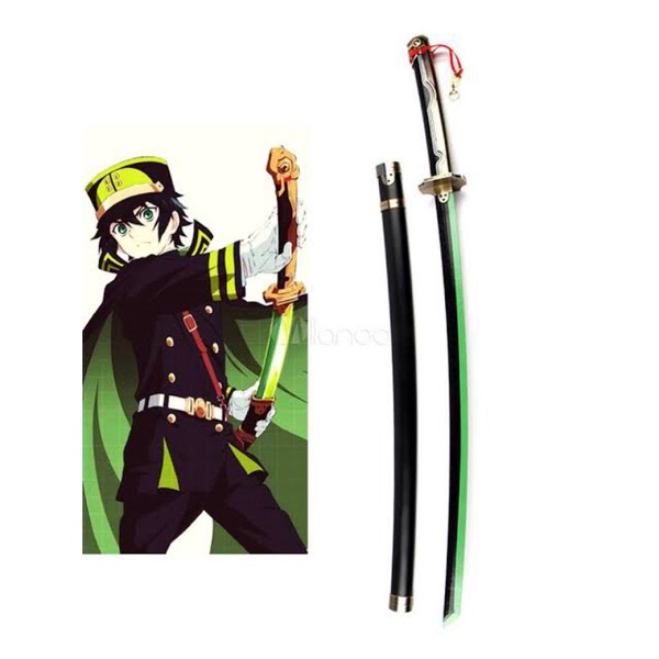 katana KAYU yuichiro hyakuya V1 Seraph of the end Owari no Serafu cosplay mainan