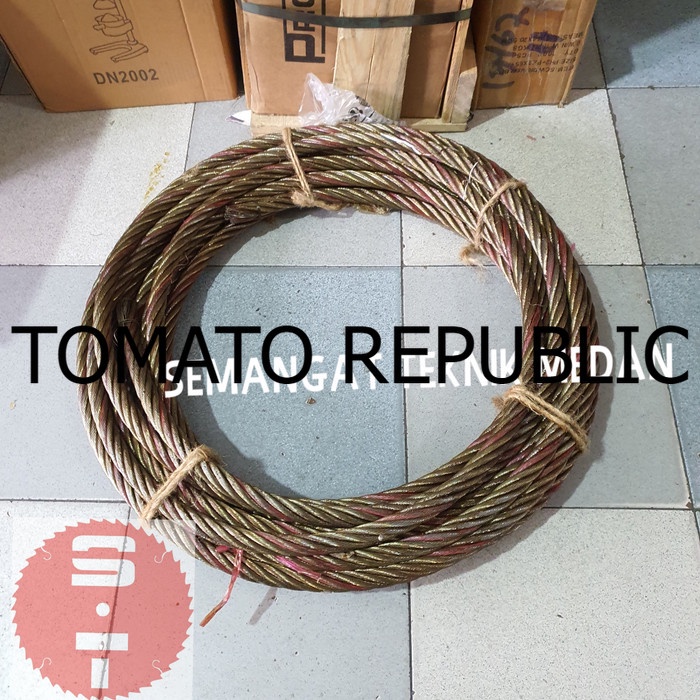Murah 20mm KABEL SELING SLING TALI KAWAT LAPIS BAJA STEEL WIRE ROPE 20 mm VGD782