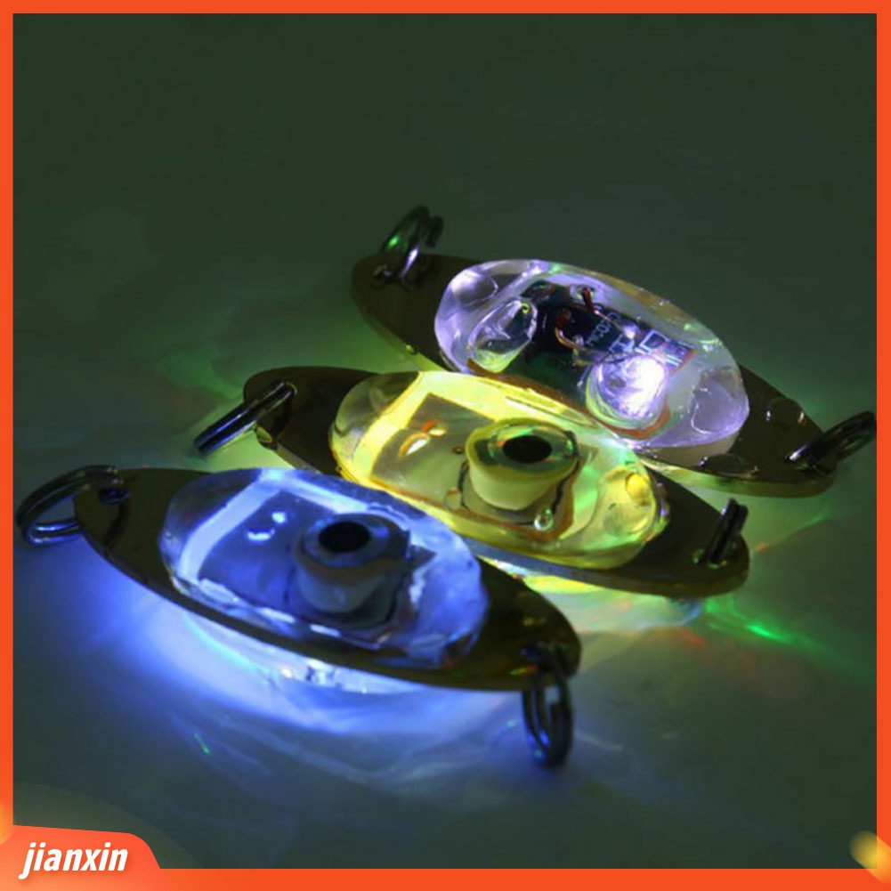 (In Stock) Bentuk Mata Malam Memancing Umpan Ikan Bawah Air LED Kedip Lampu Tackle Tool