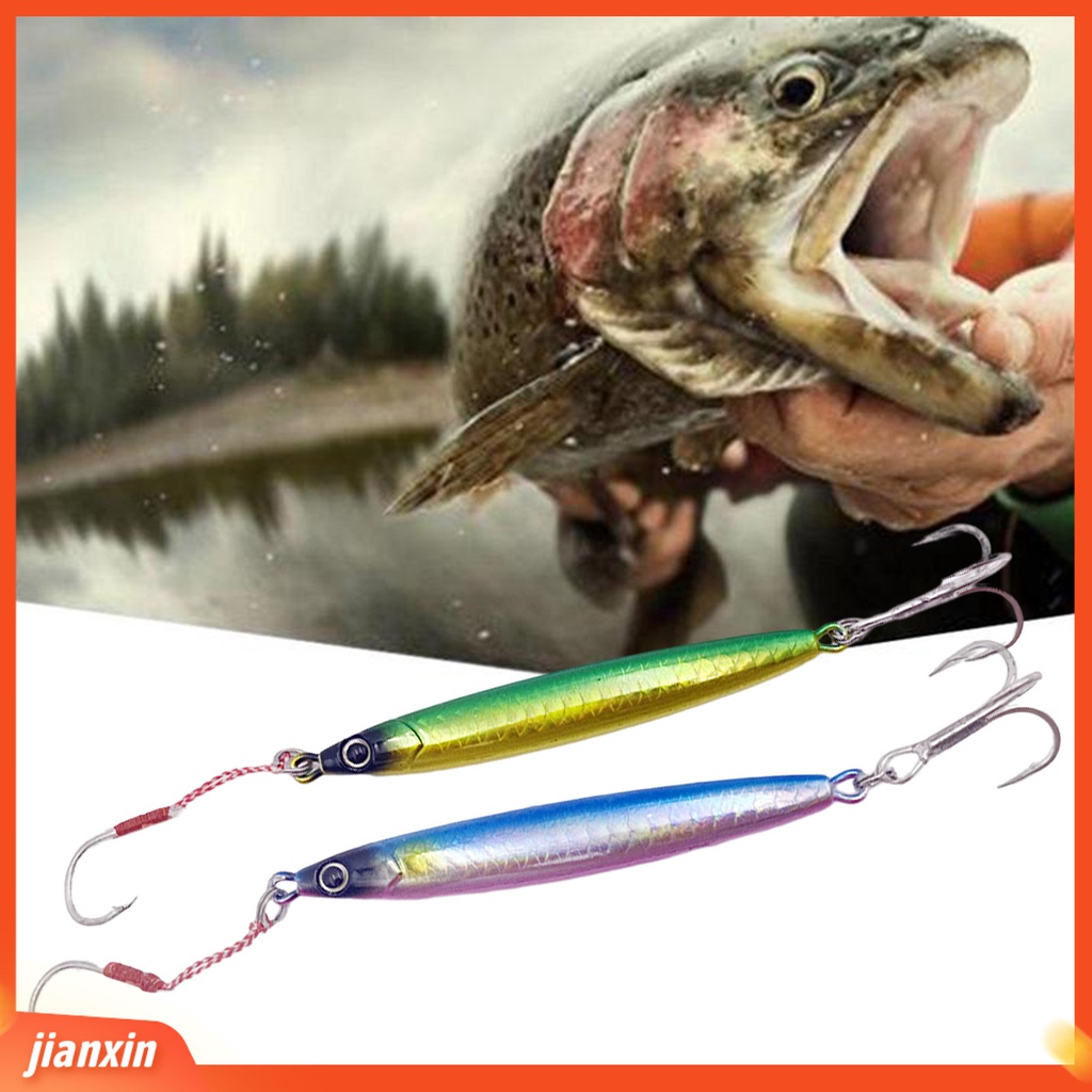 (In Stock) 8cm/30g Umpan Buatan Dengan Bulu Kait Tajam Realistis Anti-Korosi Memancing Tenggelam Bertengger Memimpin Ikan Palsu Memikat Memancing Luar Ruangan