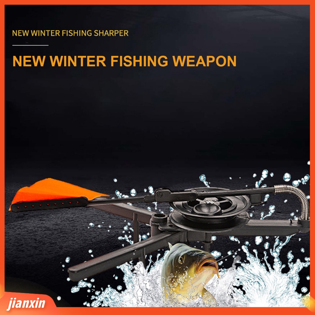 (In Stock) Es Penanda Pancing Segitiga Bawah Permukaan Terang ABS Otomatis Musim Dingin Flag Marker Rod Aksesoris Untuk Memancing