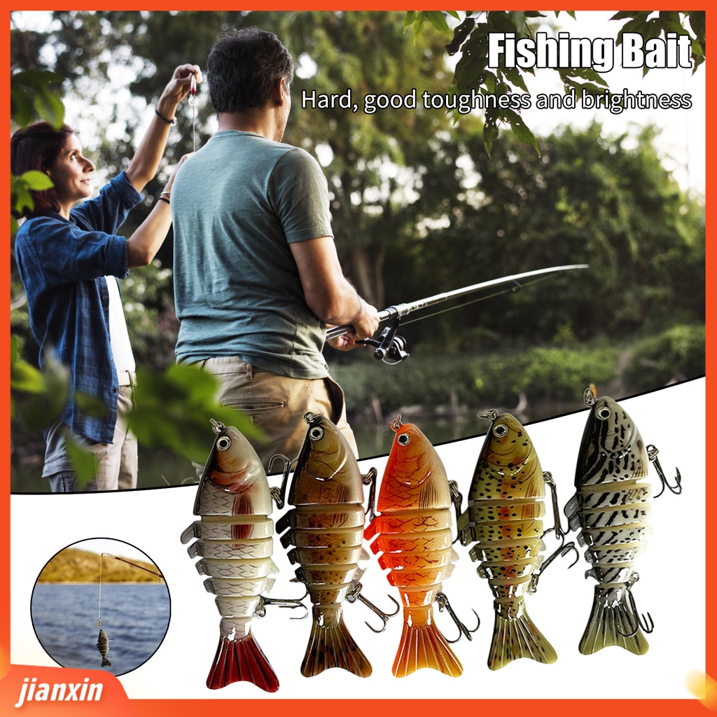 (In Stock) 1Pc 10cm 14.8g Umpan Pancing Nyaman Mudah Digunakan Bahan Plastik Multi-Bagian Realistis Umpan Buatan Untuk Taman