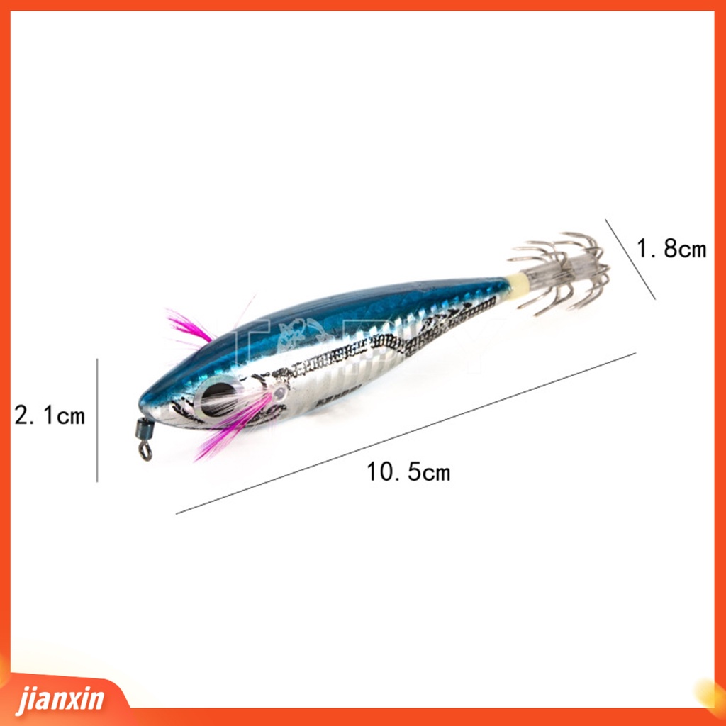 (In Stock) Squid Jig Blue Ultra Lens ABS Umpan Tenggelam Air Asin Untuk Memancing