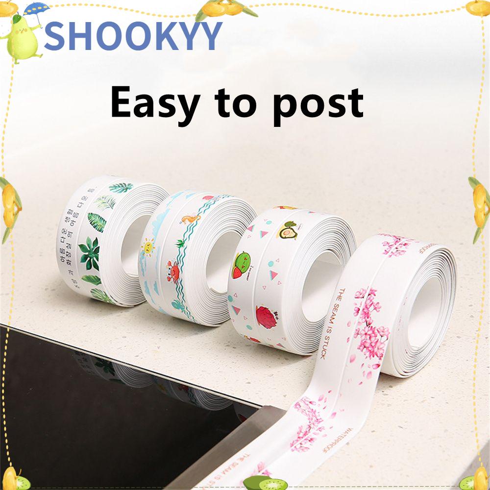 CHOOKYY Sealing Strip Stiker Garis Sudut Tahan Lama Pinggiran Wastafel Self Adhesive Strip Anti Air