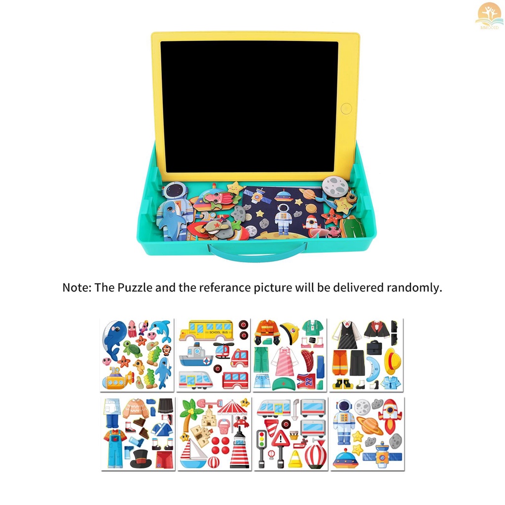 In Stock LCD Writing  with Pencil Case Drawing Board 9.5 Inch Colorful Screen with Stylus Drawing Writing Taking Notes Leaving Messages Box Organizer for Toddlers Boys Girls