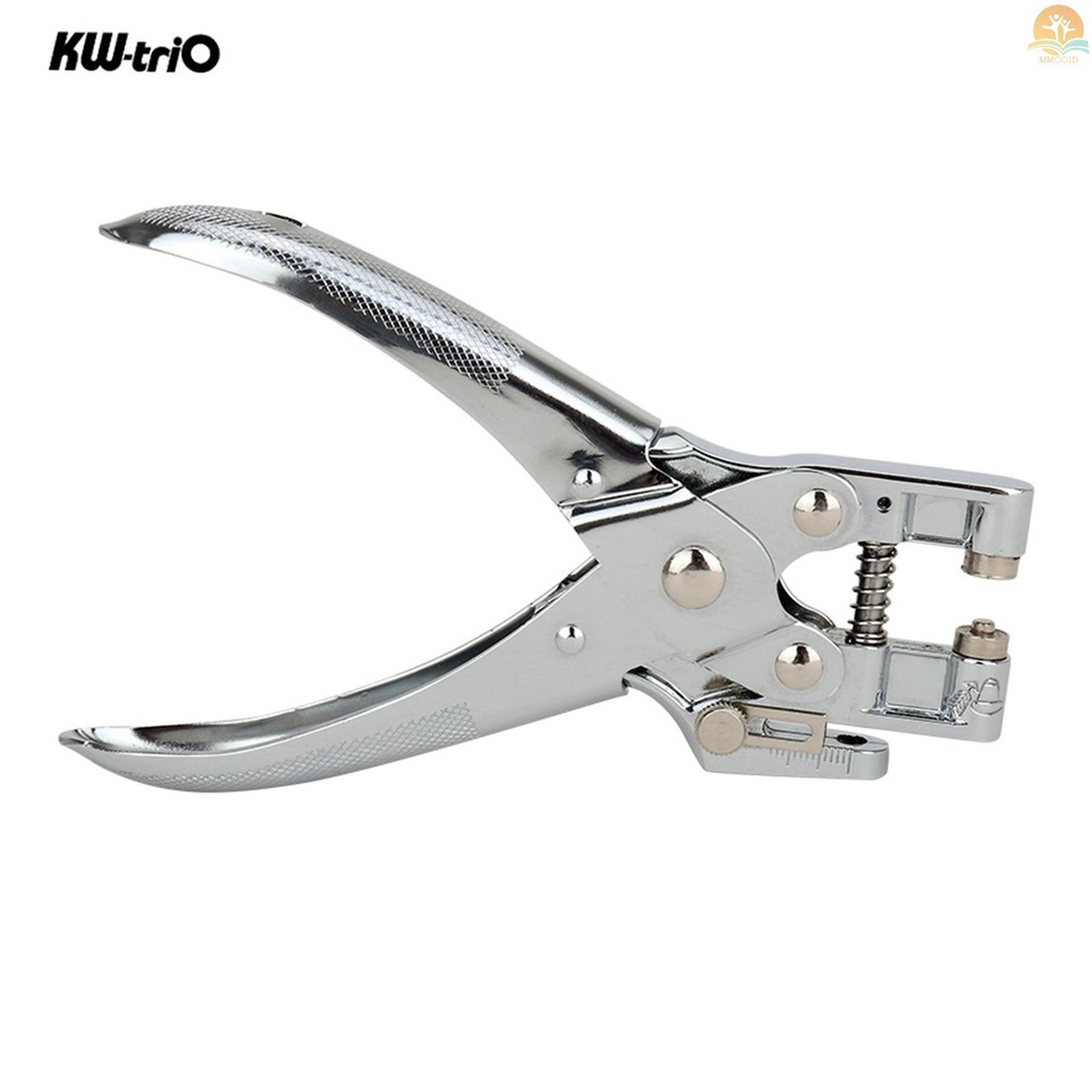 In Stock KW-triO Handheld DIY One-Hole Punch Single Hole Puncher Semua Metal Pemotong Kertas Untuk Kantor Rumah Sekolah Siswa 30lembar Kapasitas Untuk Pengikat Notebook Craft Kertas Ucapan C