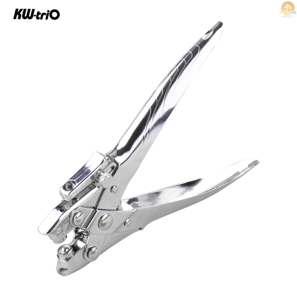 In Stock KW-trio Handheld DIY One-Hole Punch Single Hole Puncher All Metal Pemotong Kertas50% Mengurangi Usaha Untuk Kantor Rumah Sekolah Siswa Kapasitas 30lembar Untuk Pengikat Notebook Cra