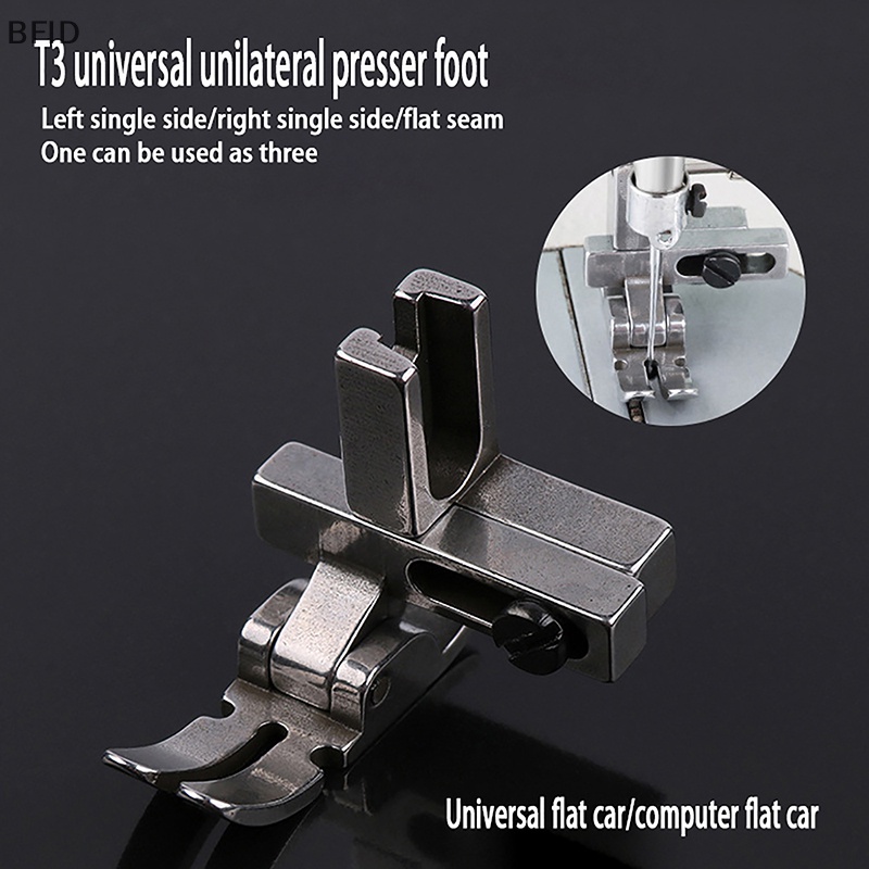 [BFID] 1pc Kaki Universal #T3 Adjustable Cord Regular Zipper Presser Foot Untuk Aksesoris Mesin Jahit Industri Lockstitch [ID]